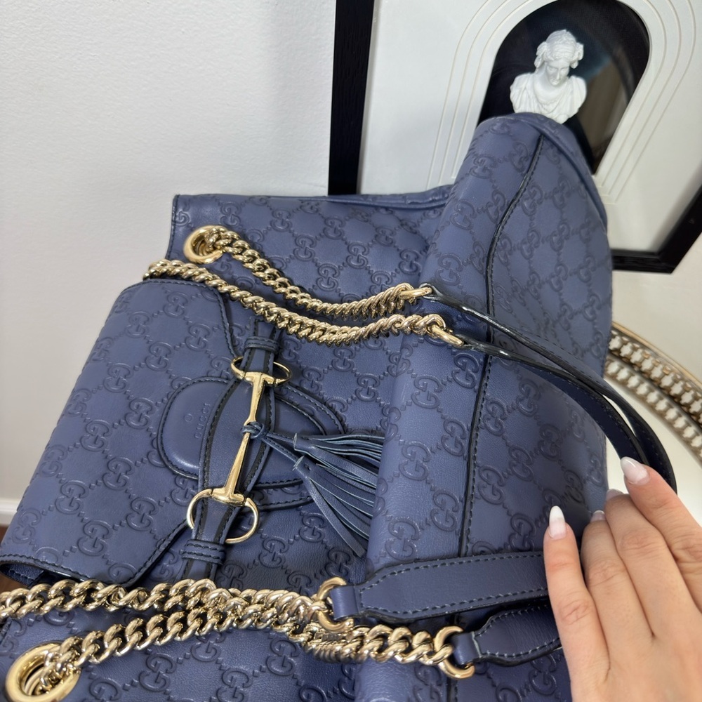 * SOLD SOMEWHERE ELSE* 
Gucci Emily guccicima flap Large shoulder bag - Picture 5 of 8